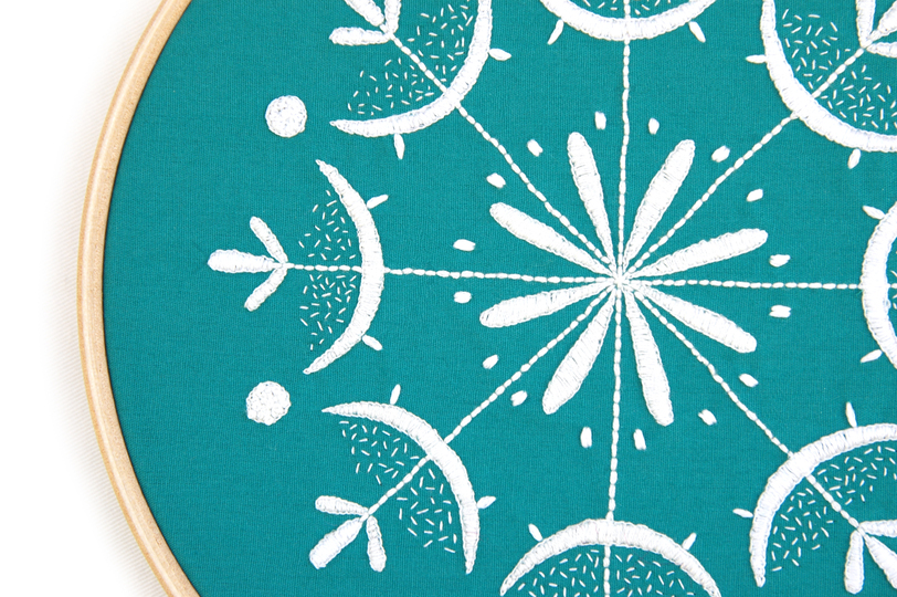 Embroidery Pattern Snowflake Mandala