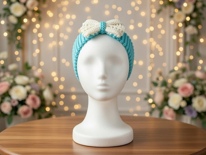 Crochet Bow Headband Pattern – PDF Download + Video Tutorial