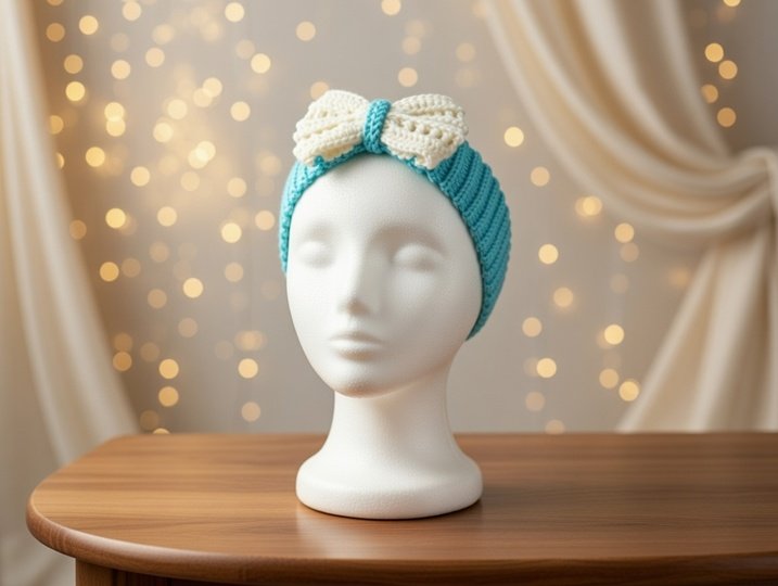 Crochet Bow Headband Pattern – PDF Download + Video Tutorial