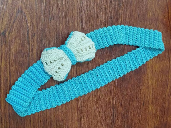 Häkelmuster Stirnband mit Schleife – PDF Anleitung + Video Tutorial