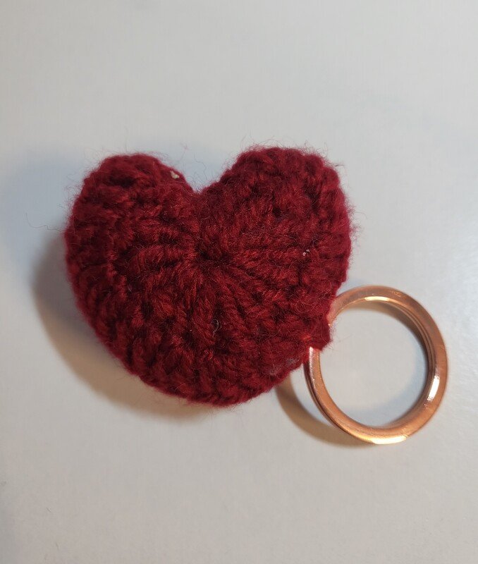 Süßer Herzschlüsselanhänger