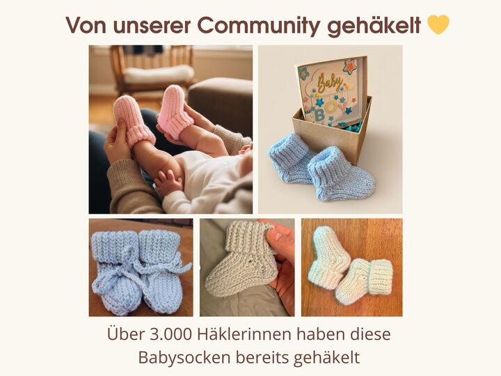 Сrochet Baby Socks Pattern – Ribbed Socks – 3 Sizes