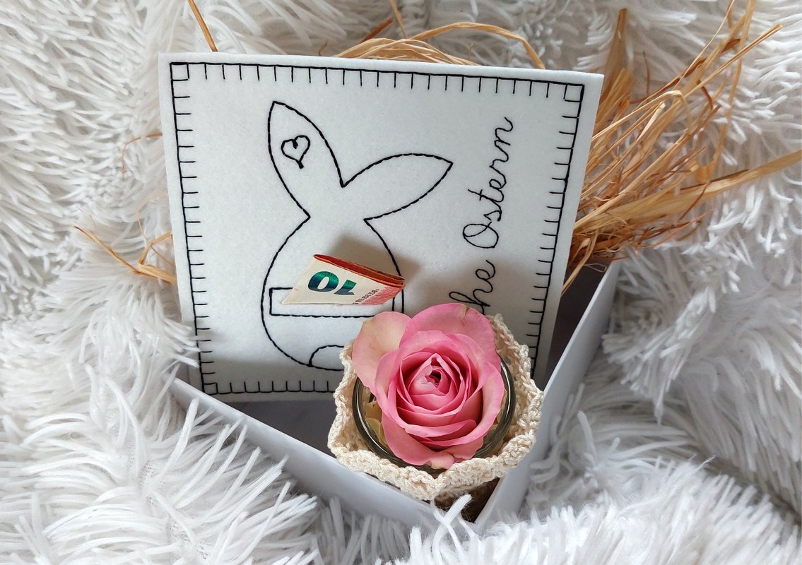 Stickdatei Ostern, Geldgeschenk, Gutschein, Geschenkbox, 13 cm x 18 cm - Bild 5