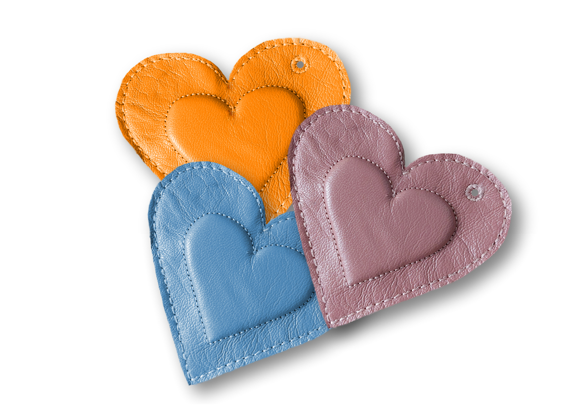 Stickdatei Anhänger Herz 3 D - Rahmen ab 10 cm x 10 cm, Schlüsselanhänger