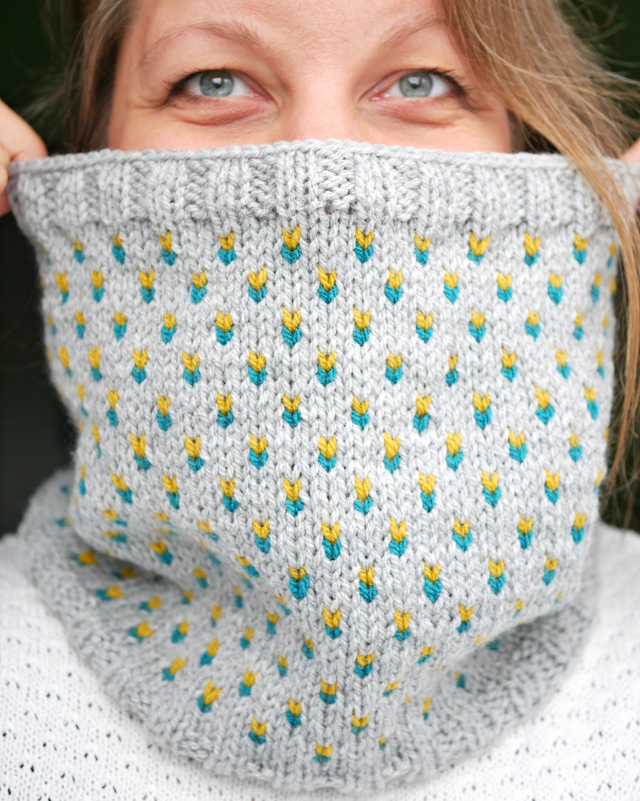 "Marigold" Loop - Strickanleitung für Colourwork-Rundschal - Bild 3