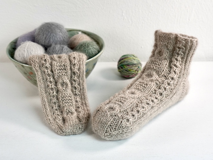 Slippers "Candlelight Socks", Size US 4.5 - 9.5, UK 3 - 8