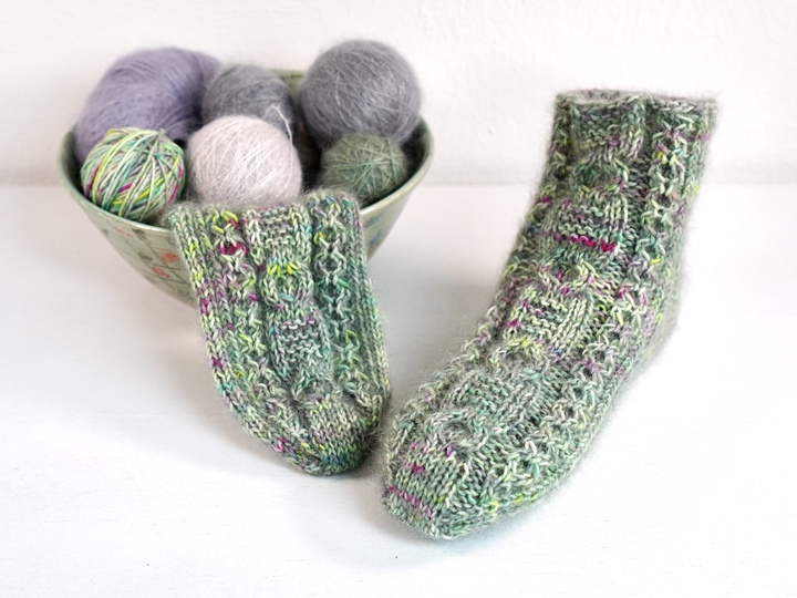 Slippers "Candlelight Socks", Size US 4.5 - 9.5, UK 3 - 8