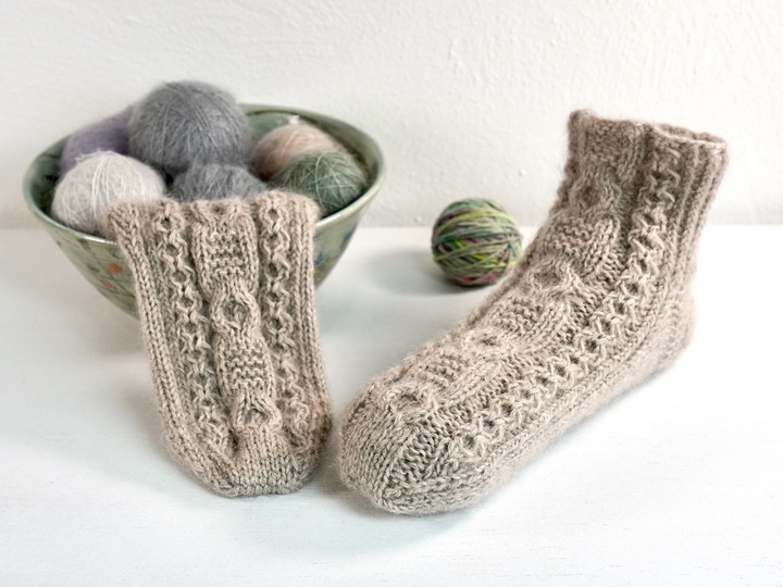 Slippers "Candlelight Socks", Size US 4.5 - 9.5, UK 3 - 8