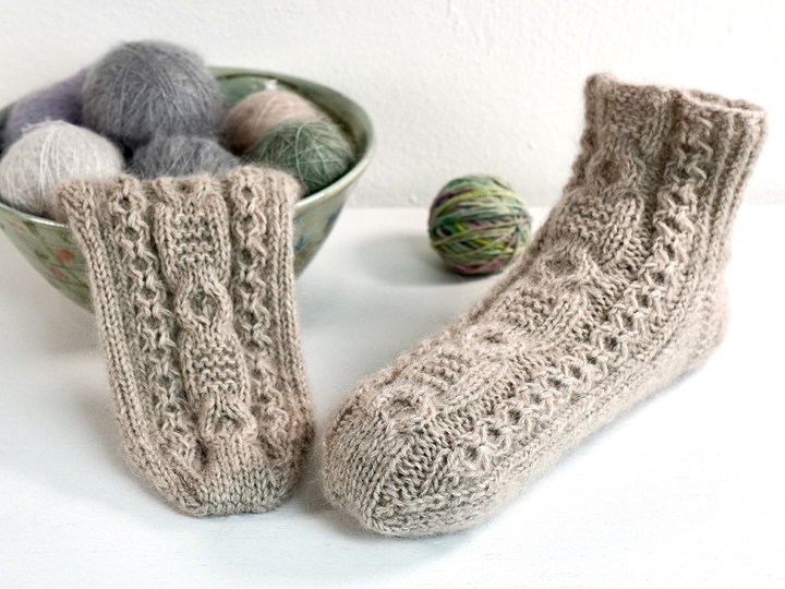 Slippers "Candlelight Socks", Size US 4.5 - 9.5, UK 3 - 8