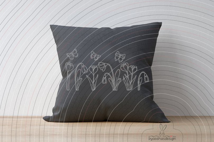 Spring Flowers Plotterdatei SVG DXF