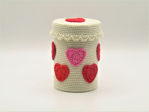 Häkelanleitung Herz Geschenkbox