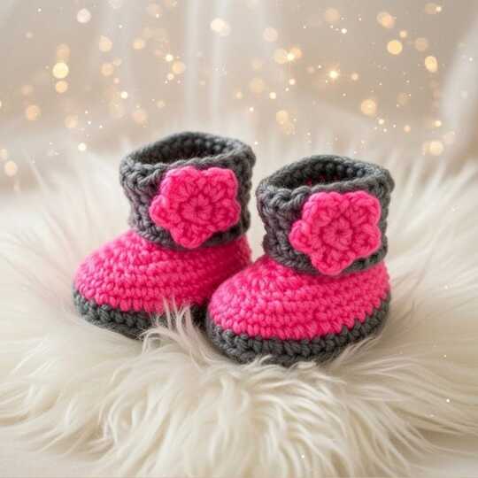 Crochet Baby Booties PDF + Video – Easy Pattern for Newborn Shoes