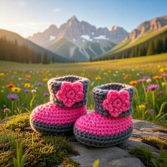 Crochet Baby Booties PDF + Video – Easy Pattern for Newborn Shoes