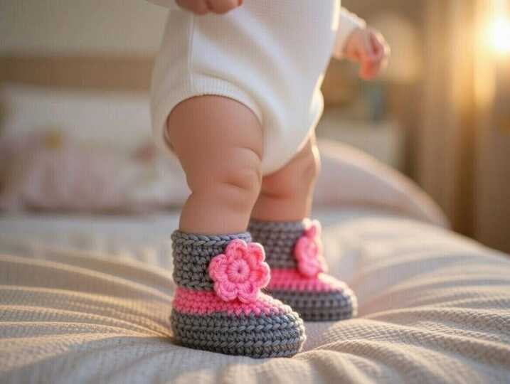 Crochet Baby Booties PDF + Video – Easy Pattern for Newborn Shoes