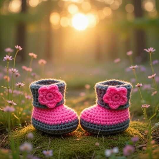 Crochet Baby Booties PDF + Video – Easy Pattern for Newborn Shoes