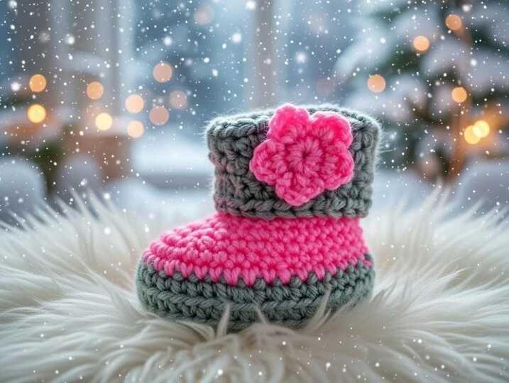 Häkelanleitung Baby Booties PDF + Video – Einfache Babyschuhe