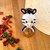 Crochet baby zebra rattle amigurumi pattern, baby toy with teether ring