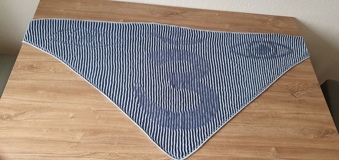 Drittes Auge, Schattenstricken, Illusionsstricken, Motivtuch