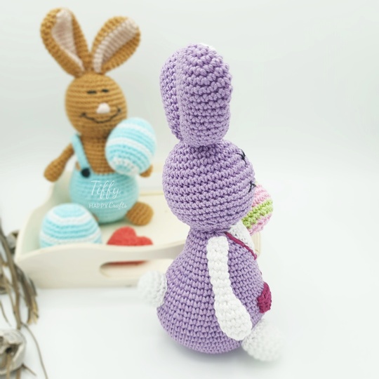 The Cute Bunny Girl and Boy with a Easter Egg | Amigurumi Easter Pattern