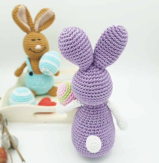 The Cute Bunny Girl and Boy with a Easter Egg | Amigurumi Easter Pattern