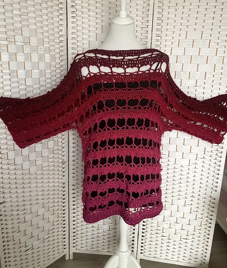 2-Bobbel-Herz-Pullover "True Love"