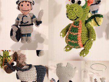Knights Mobile crochet pattern