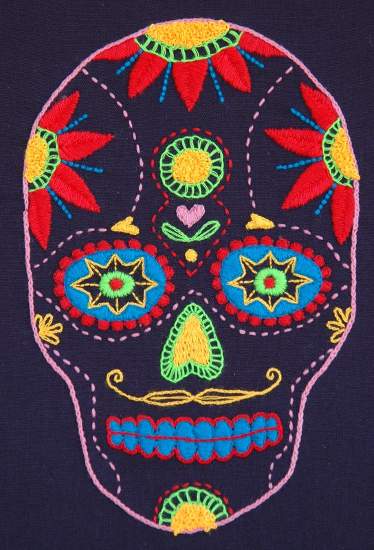 Embroidery Pattern Mexican Skull - Image 4