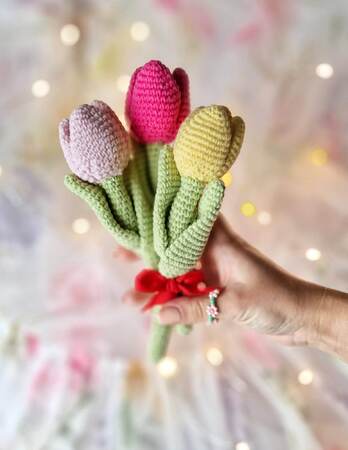 Beautiful Crochet Tulips - A Unique Home Decor or Gift