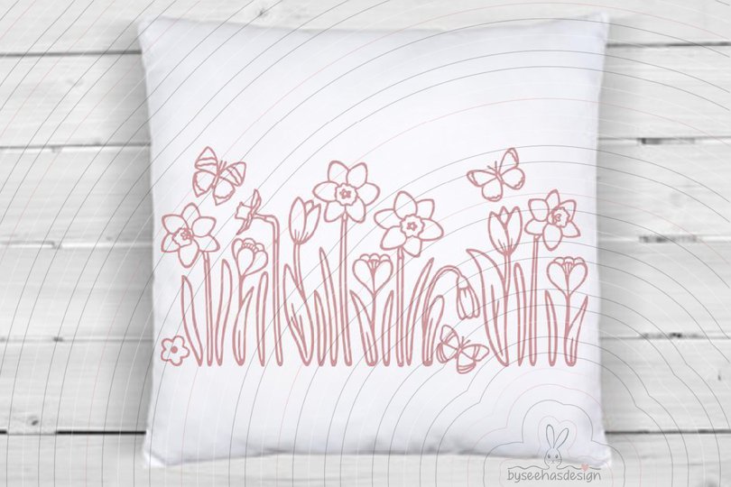 Easter Flowers Plotterdatei SVG DXF