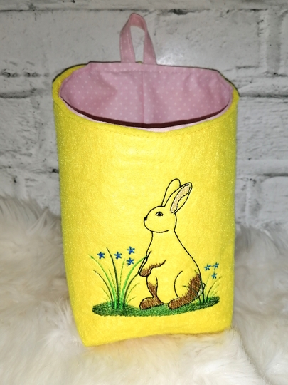 Stickdatei Hase mit Stabstickdatei SET