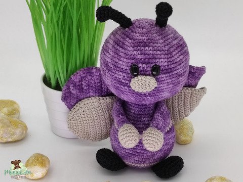 Kuschel Schmetterling, mini - Häkelanleitung