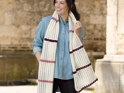 Häkelanleitung Gehäkelter Schal "Merino Extrafein" 763025