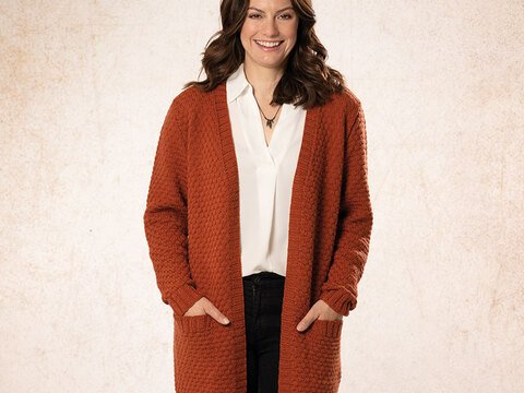 Strickanleitung Damenlongjacke "Ideal" 763016