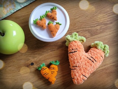 Anleitung für Karottenherz