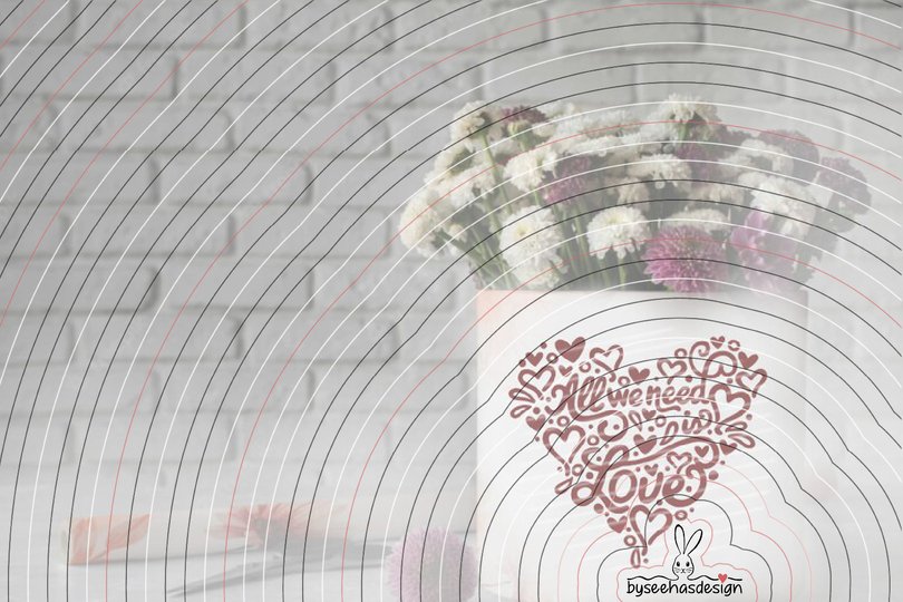 All we need is Love Plotterdatei SVG DXF