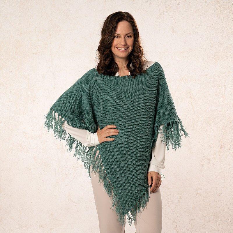 Strickanleitung Damenponcho "Cablé Gitti" 763070 - Bild 2