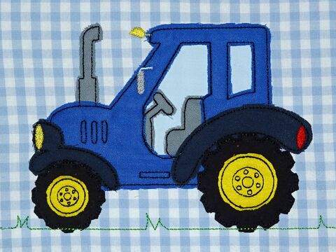 Doodle Traktor Stickdatei