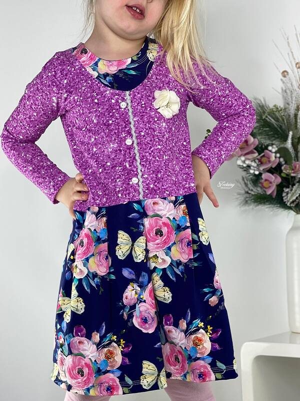 Faltenkleid HERMINE Gr. 104 - 164 inkl. A0 - Bild 5