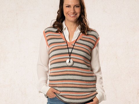 Strickanleitung Damenpullunder "Macau" 763002