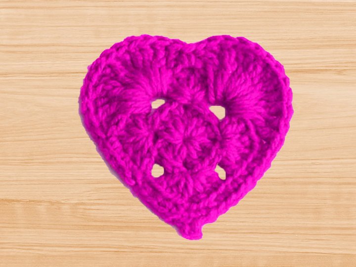 Crochet Heart Coaster Pattern | Granny Square PDF + Video Tutorial