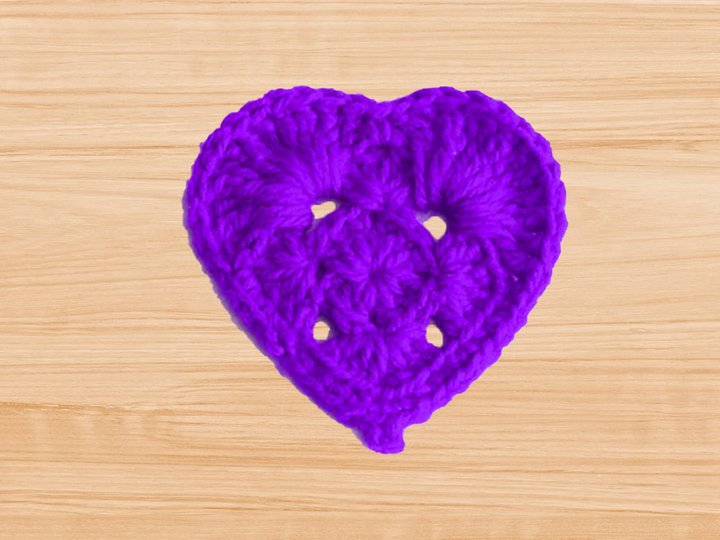 Crochet Heart Coaster Pattern | Granny Square PDF + Video Tutorial