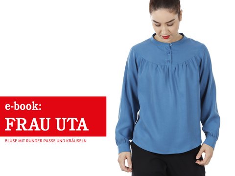 FRAU UTA •  Bluse mit runder Passe und Kräuseln, e-book