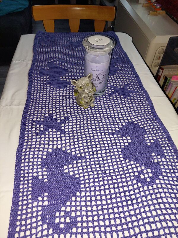 Tischläufer Maritim Seepferdchen Häkelanleitung - Bild 2