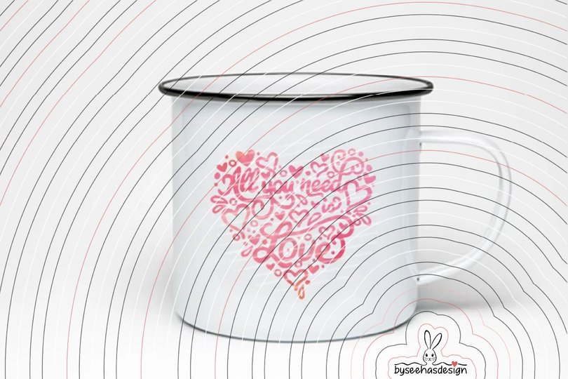 All You need is Love Plotterdatei SVG DXF