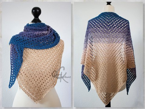 Dreieckstuch Lucky - Häkelanleitung von CaroKunterbunt