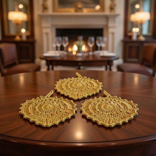 Boho Crochet Leaf Coaster Pattern – Instant Download PDF + Video Tutorial