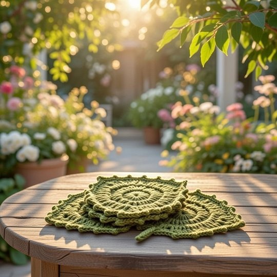 Boho Crochet Leaf Coaster Pattern – Instant Download PDF + Video Tutorial