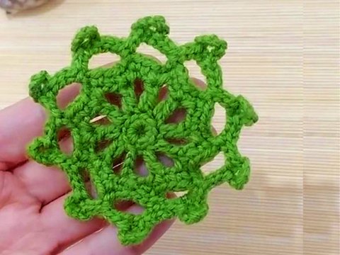 Round Crochet Coaster Pattern | Easy Motif PDF + Video Tutorial