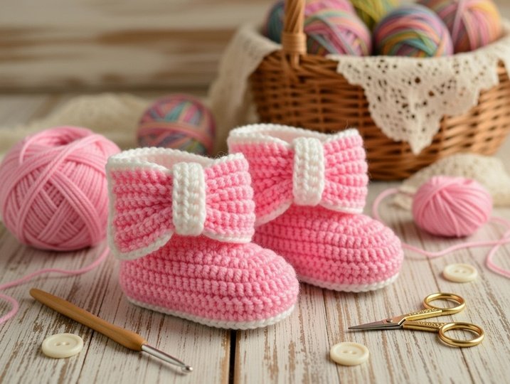 Häkelanleitung Baby-Booties PDF + Video – Converse-Style Babyschuhe