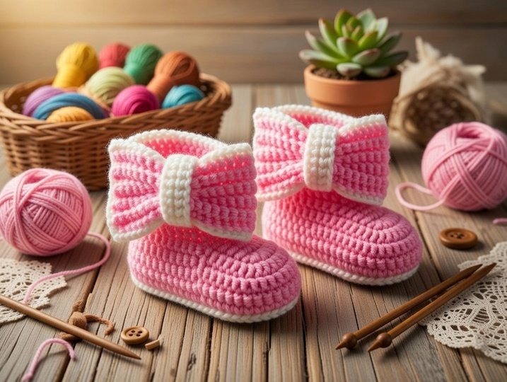 Häkelanleitung Baby-Booties PDF + Video – Converse-Style Babyschuhe